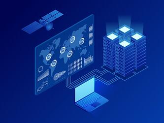 Conceptual image of AI technology platform